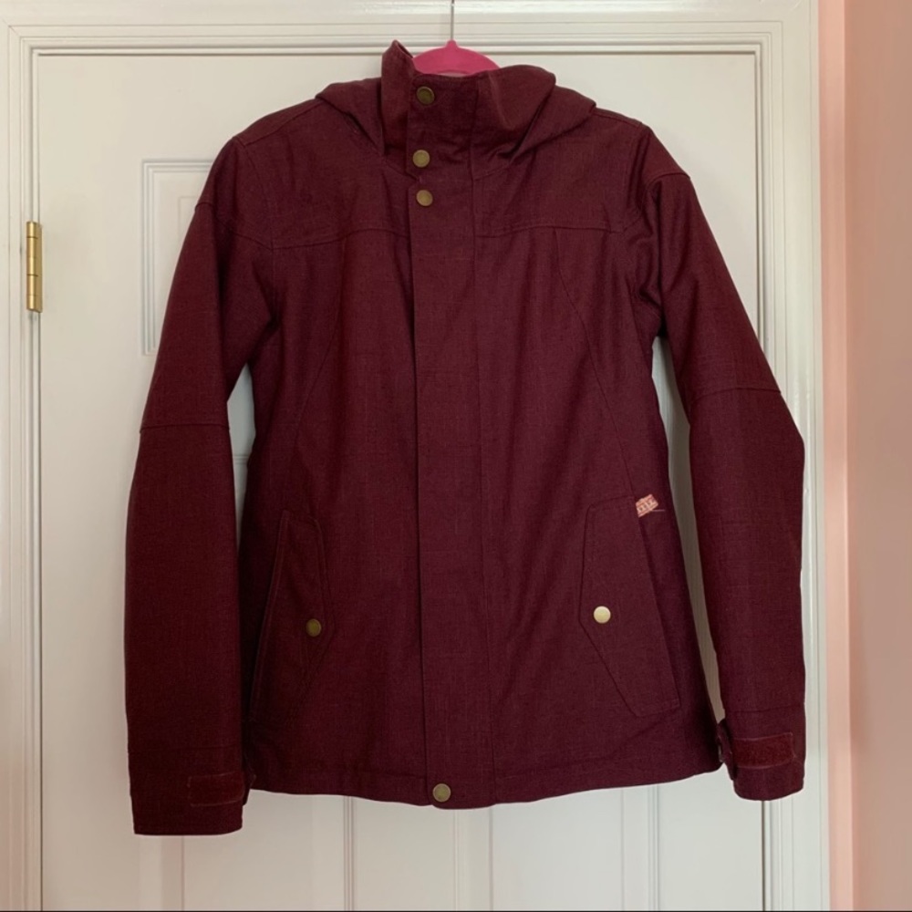 Burton Dry Ride Maroon Red Ski Coat